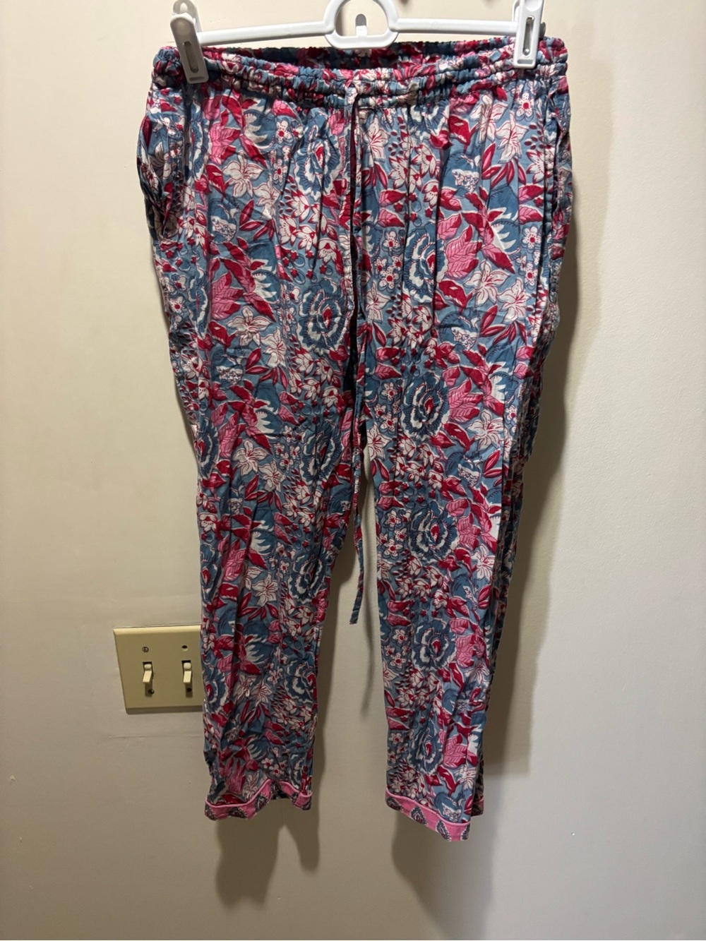 Lightweight Indian print cotton pajama pants small